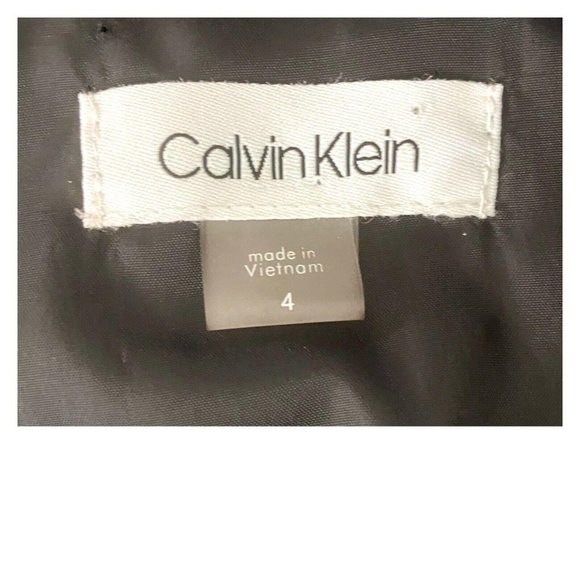 Calvin Klein Sleeveless Buckle Coat Dress - Picture 7 of 8